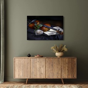 Kép - Rózsa és hegedű (90x60 cm)