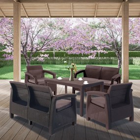 Corfu Fiesta III kerti bútor garnitúra melody asztallal