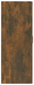 füstös tölgy színű szerelt fa függőszekrény 69,5 x 34 x 90 cm