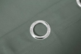 Függöny OXFORD 140x270 cm, szürkészöld Felfüggesztés: Hullámos sínszalag