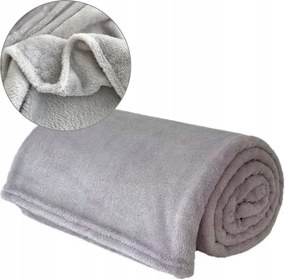 Sima Meleg Takaró 160x200 cm Szürke Puha Takaró Ágytakaró Kanapé