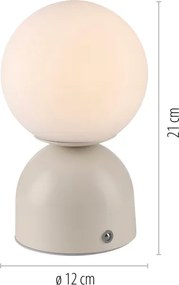 Schöner Wohnen 19218-39 - LED fényerőszabályzós asztali lámpa RUDI LED/1,2W/5V szürke
