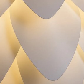 RENDL ENCOMBRE závěsná bílé PVC 230V LED E27 15W