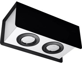 SOLLUX SL-0410 STEREO Kocka Mennyezeti Lámpa Fehér, Fekete GU10 IP20