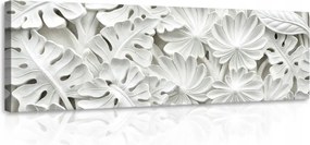 Vászonkép 145x45 Fehér Hó Finomság Fehér Virágok Finomság Minimalizmus