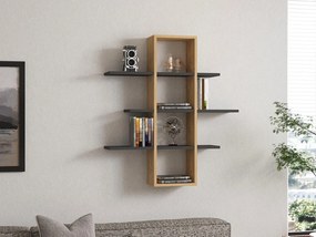 Ardo fali polc, antracit, 96 cm