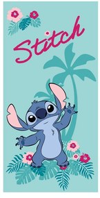 Türkiz mikroszálas gyerek fürdőlepedő 70x140 cm Lilo and Stitch "Hawaii" – Jerry Fabrics