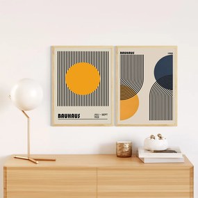 Huhu244 keretezett MDF falikép, 20 x 30 cm, 2 db-os szett