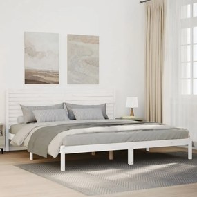 fehér tömör fa extra hosszú ágykeret matrac nélkül 180 x 210 cm