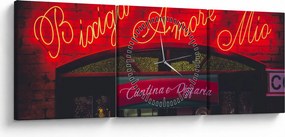 Kép - Amore Mio (órával) (90x30 cm)