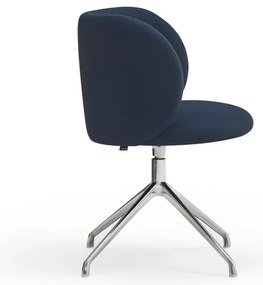 Sötétkék kárpitozott étkezőfotel Mogi – Teulat