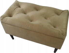 Julia ládás pad mély tűzéssel, lábakon Szövetválaszték