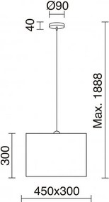 Novolux A TU ESTILO 716A-G05X1A-29 Függőlámpa 1x60W/E27 IP20