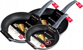 Serpenyő Szett Ambition Graphite 20 24 +28 CM Svájci Ilag Bevonat