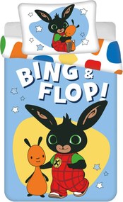 Bing Flop gyerek, ovis ágyneműhuzat 100×135cm, 40×60 cm