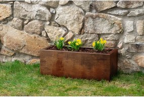 Line Kerti virágláda 40 x 90 x 30 cm, corten CORGARDEN 1005