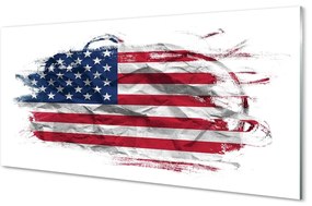 Üvegképek Amerikai zászló 125x50 cm