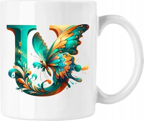 Bögre Betű Pillangó Név Színes 5 Fehér 330ml