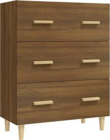 vidaXL barna tölgyszínű szerelt fa tálalószekrény 70x34x90 cm