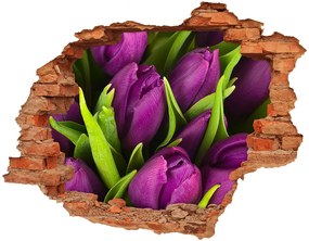 3d-s lyukat fali matrica Lila tulipánok nd-c-89975331