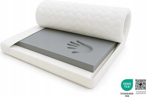 Toper Visco fedőmatrac 75x200 mikroszálas 7cm Topper tanúsítvány