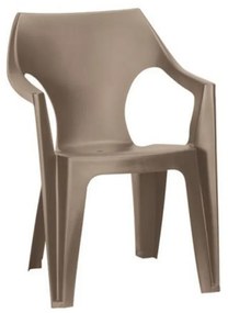 Dante alacsony támlás műanyag kerti szék cappuccino