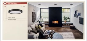 Paulmann 71025 - LED/22W Mennyezeti lámpa ABIA 230V fekete