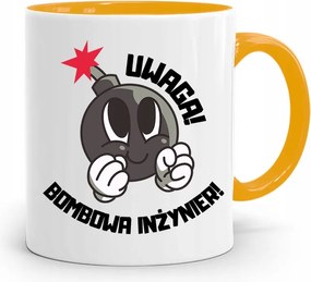 Mérnöknek Sárga Ajándék Bögre fényképes nyomtatással