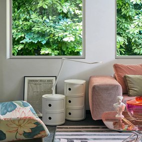 Kartell Componibili 4986 tárolóasztal, matt, 2 tárolórésszel, több színben Szín: fekete