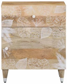 Tömör mangófa éjjeliszekrény 50 x 33 x 60 cm