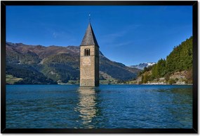 Poszterek keretben 60x40 Elsüllyedt templomtorony