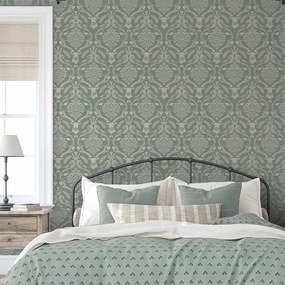 Arthouse Signature 2 Stag Damask zöld damaszt mintás papír tapéta – 923706