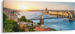 Budapest képe folyóval (120x50 cm)