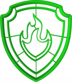 Sütemény lyukasztó forma bélyegzővel Mese Mancs Őrjárat Marshall jelvény 8cm