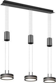 TRIO 326510342 FRANKLIN Modern Led Függesztett Lámpa Antracit LED IP20