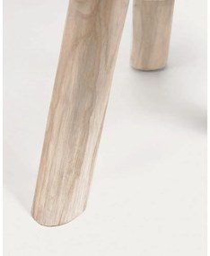 Natúr színű teakfa kerek dohányzóasztal ø 55 cm Glenda – Kave Home