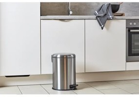 WENKO 22704100 - LEMAN szemetes 30,5x44 cm rozsdamentes acél/szatén/fekete