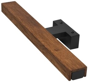 Brilagi-LED Fürdőszobai tükörmegvilágítás WOODY MIRROR LED/8W/230V IP44 tölgy/fekete