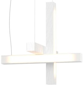 Függeszték LED40 kereszt alakú, többféle változatban - TUNTO Modell: tölgy, fehérre pácolt