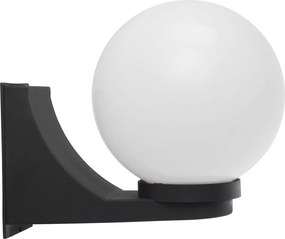 Kerti fali lámpa gömb alakú fekete karral erkélyre Gömbök 60W