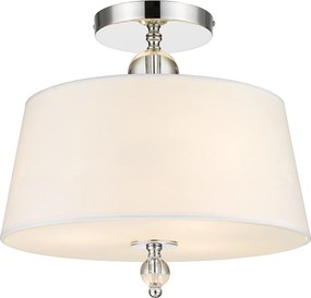 Cosmolight glamour modern mennyezeti lámpa cancun fehér króm cosc03957ch-wh