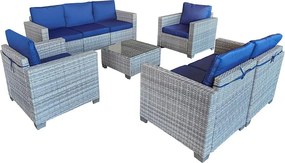 Avenberg DORADA Nagy kerti ülőgarnitúra - szürke/bézs