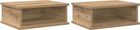 vidaXL Éjjeli asztal 2 pcs Artisan tölgy 40 x 31 x 15 cm Faanyag