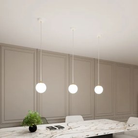 Csillár zsinóron ROYAL 1xE14/10W/230V átm. 14 cm fehér