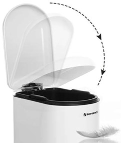 Fürdőszobai szemetes 10L, fehér