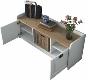 Pilo White and Walnut cipősszekrény