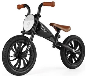 QPlay - Tolós bicikli FEDURO fekete/barna