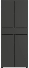 Antracitszürke ruhásszekrény 81x197 cm Mailand – Germania