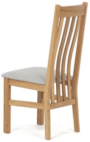 Natúr Tömörfa Étkezőszék, Ezüst Üléssel. C-2100 SIL2