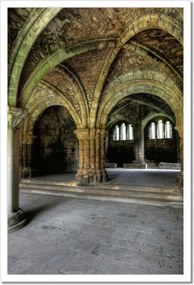 Poszterek keretben 40x60 A kastély belseje Oszlopok és építészeti boltívek